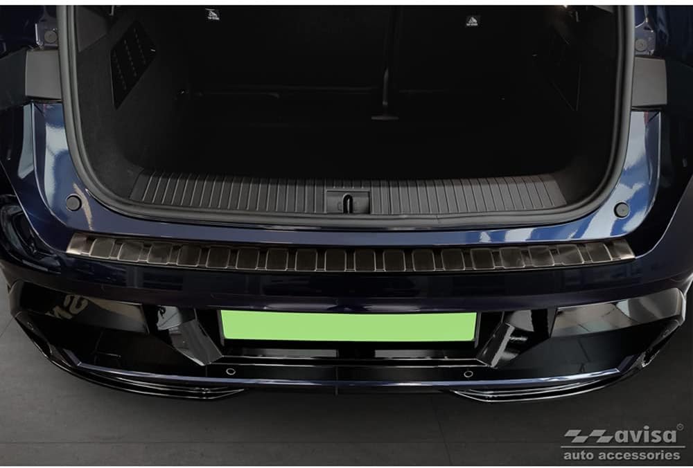 Avisa Schwarz Edelstahl Heckstossstangenschutz kompatibel mit Renault Megane E-Tech 2022- &