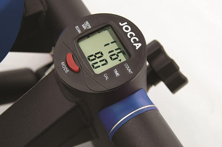 Jocca - Stepper mit Widerstandsbändern und LCD-Display | rutschfeste Pedale | Einstellbare Höhe und
