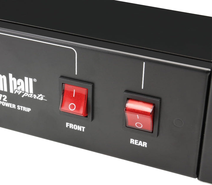 Adam Hall Cables 87472 19" Stromverteiler 2HE 9-Fach mit zwei Schaltern
