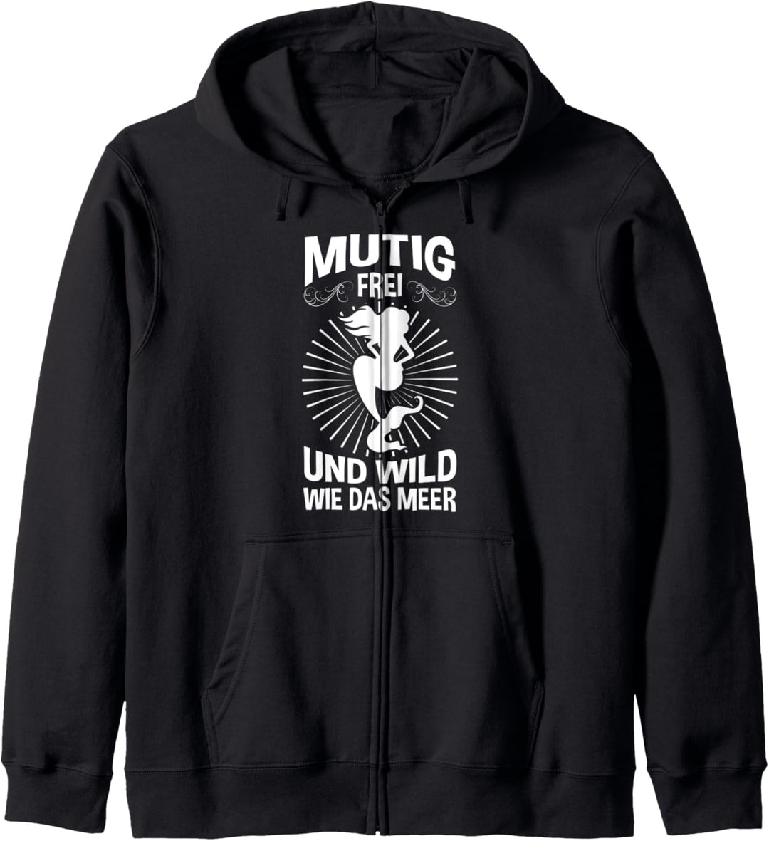Mutif frei und wild Meerjungfrau Kapuzenjacke