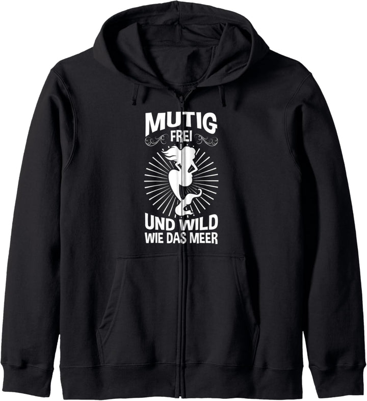 Mutif frei und wild Meerjungfrau Kapuzenjacke