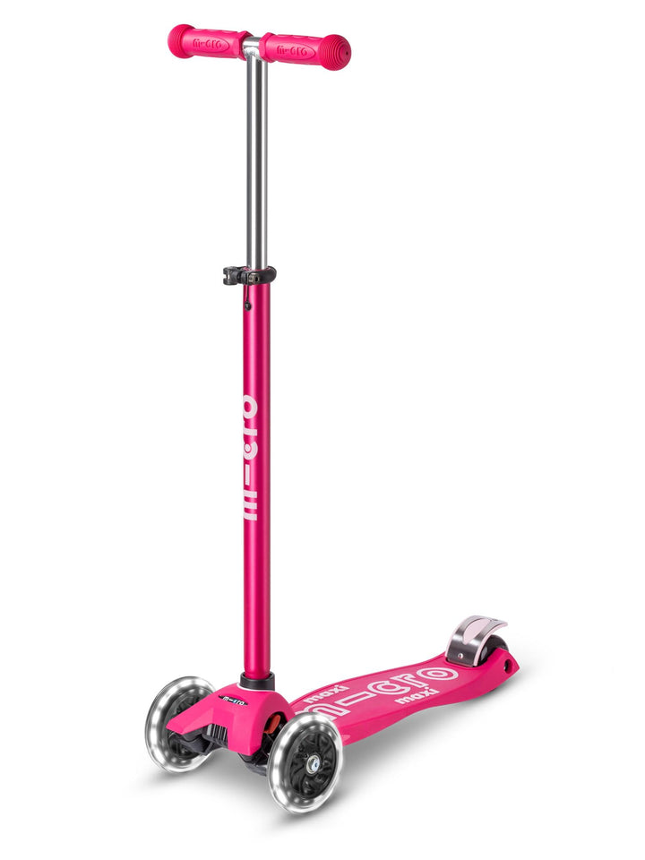 micro Maxi Deluxe LED Kickboard | Kickboard mit LED-Vorderrollen | Lenker höhenverstellbar | ab 5 Ja