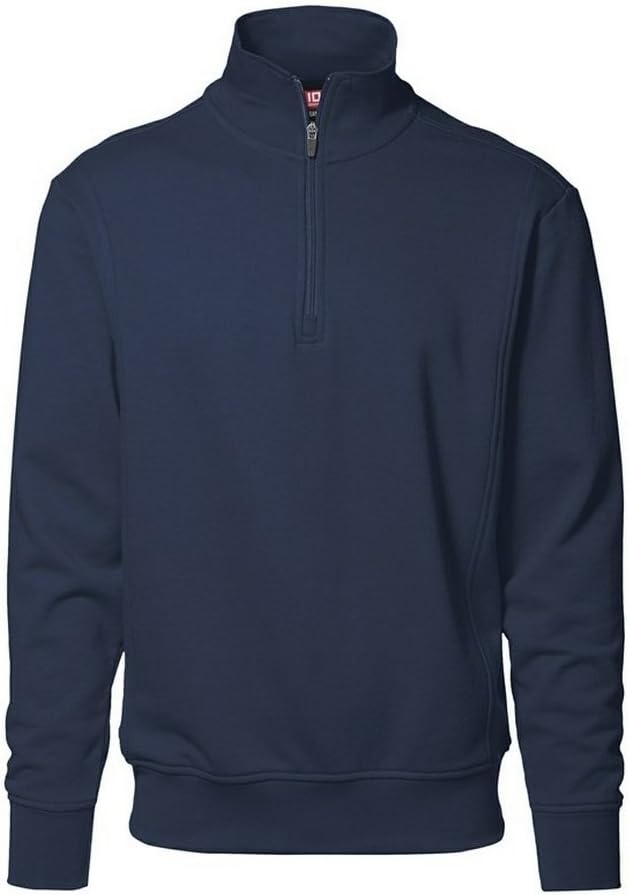 ID Identity Herren SWEATSHIRT ZIP 0603 (M, schwarz)