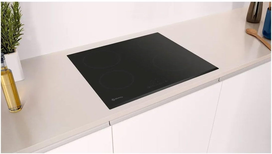 Balay Platte 3EB720LR 4 VITRO BISET, Glas und Keramik, Schwarz
