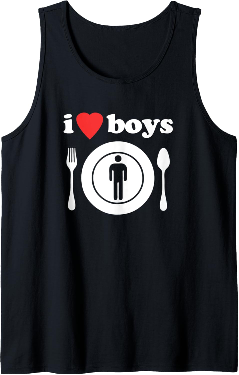 I Love Boys T-Shirt Lustig Spruch sarkastisch Neuheit Cool Cute Tank Top