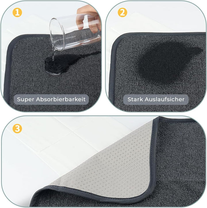 Welpen Unterlagen 2 Stück 41 x 61 cm Inkontinenzunterlage Waschbar PIPI Pads für Meerschweinchen Hun