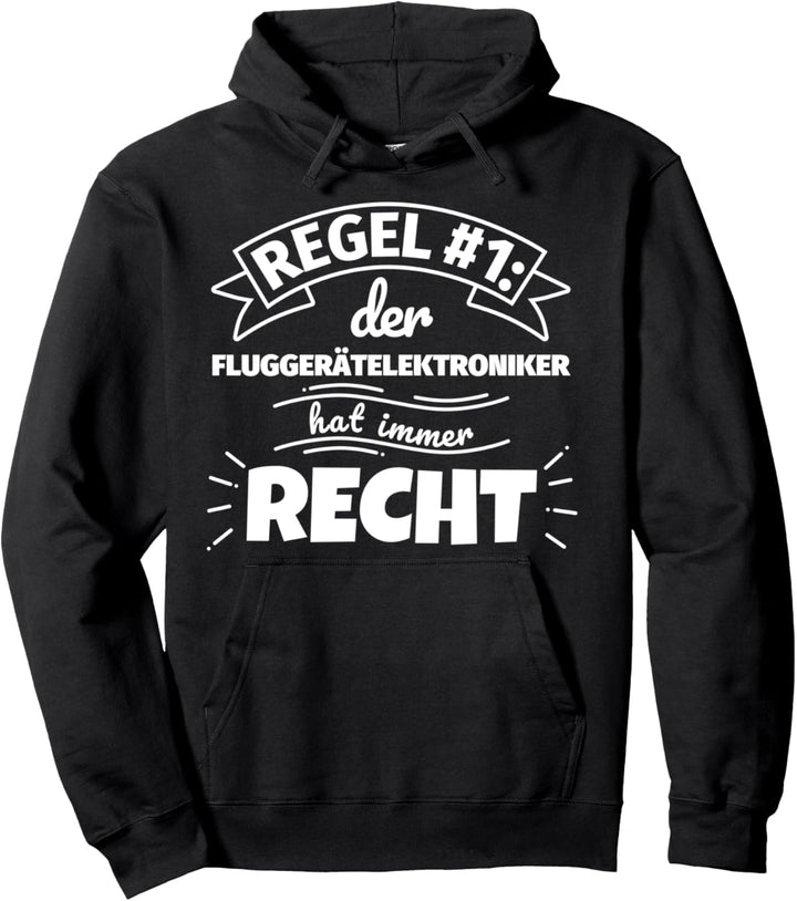 Fluggerätelektroniker lustiger Spruch Geschenke Beruf - Rege Pullover Hoodie