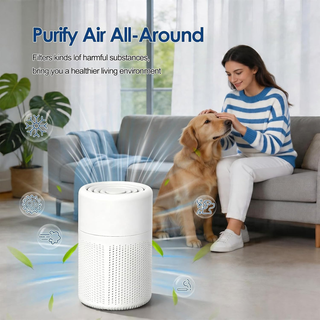 Air purifiers, Luftreiniger Allergiker mit Aromatherapie, Luftreiniger mit HEPA Luftfilter gegen Rau