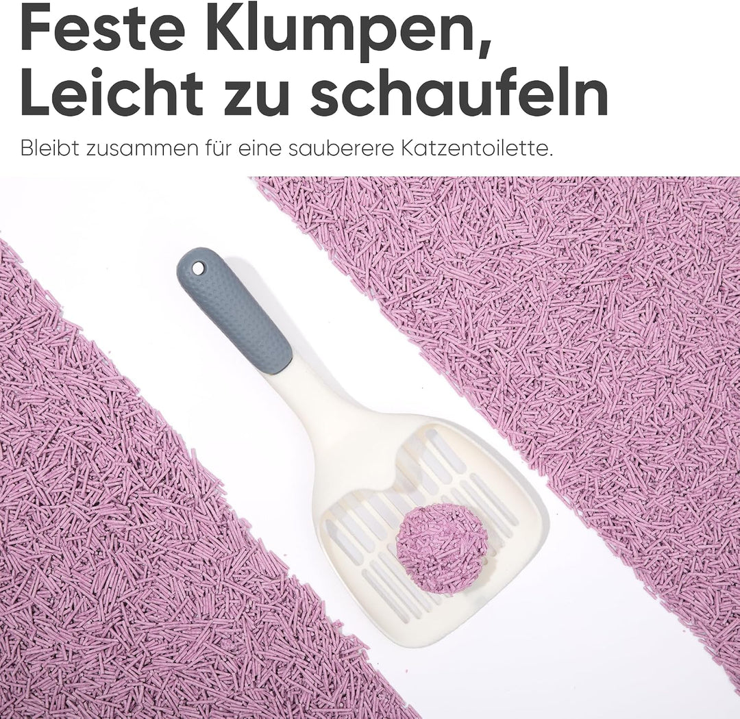 FUKUMARU Tofu Katzenstreu 5,4 kg - Klumpendes Katzenstreu, Geruchsbekämpfung mit Lavendelduft, staub