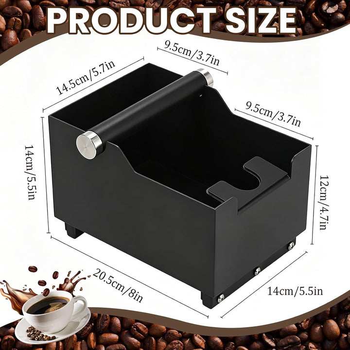Abklopfbehälter für Siebträger Espresso, Kaffeesatz Abklopfbehälter Abklopfstab Stossdämpfende, Bari