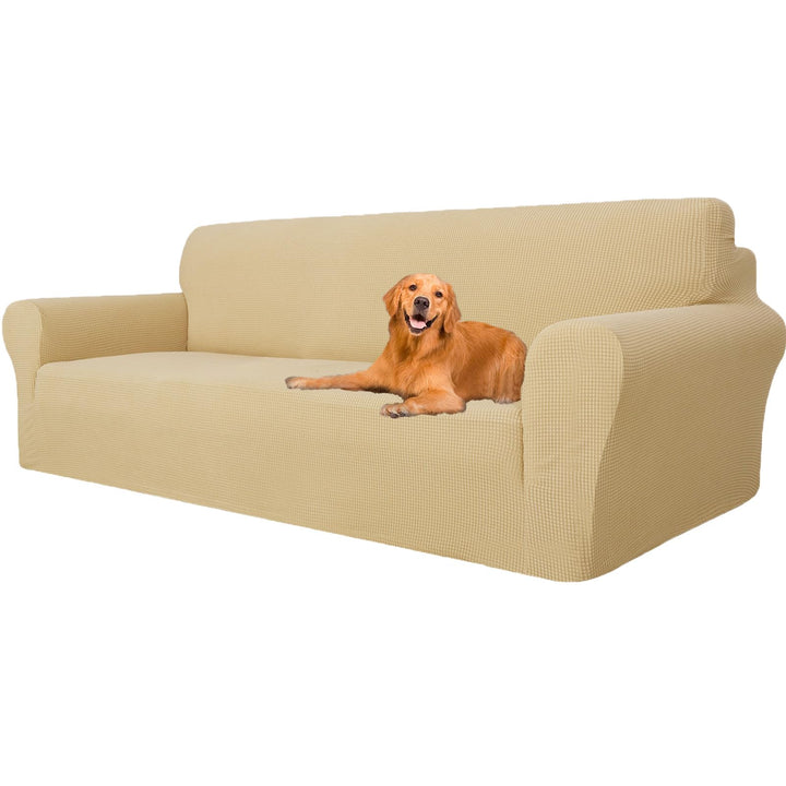 YSTELLAA High Stretch Sofa Überzug 4 Sitzer, Couch Bezug rutschfest, Universal Sofahusse Elastische,