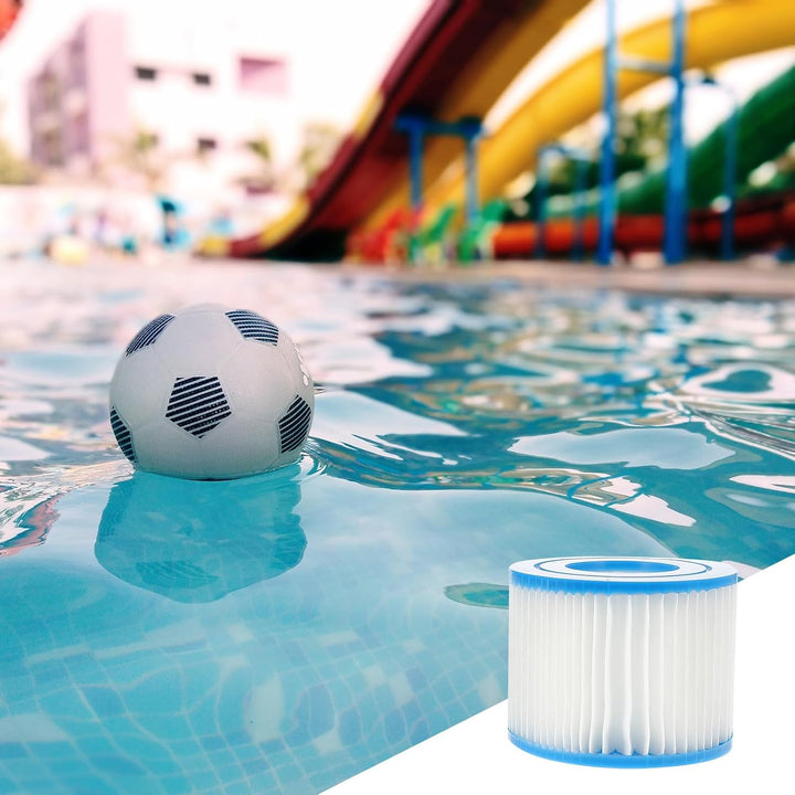 Cabilock Poolfilterkartusche Typ Vi 6 Stück aus Pet Vlies Blau