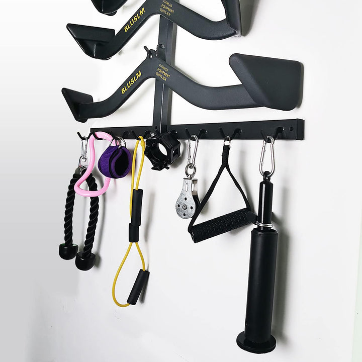 Gym Fitness Lat-Pull-Down-Stange Aufbewahrungsregal für Mag-Grip, robuster A-Rahmen-Ständer für Lat-