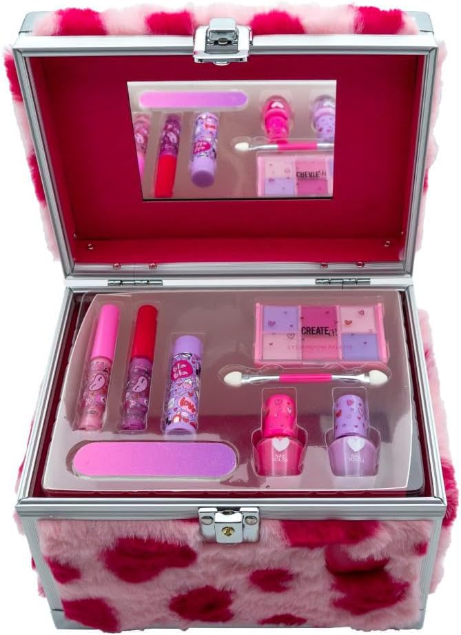 Create It! Hart Make-up Case Fluffy Hartjes