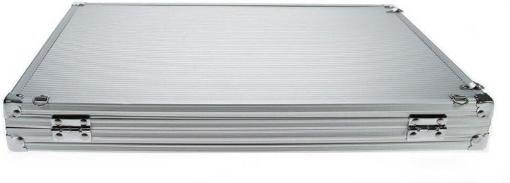 SAFE 5375 Alu Sammel Vitrine mit transparentem Deckel | Wandbefestigung | Setzkasten für Mineralien,