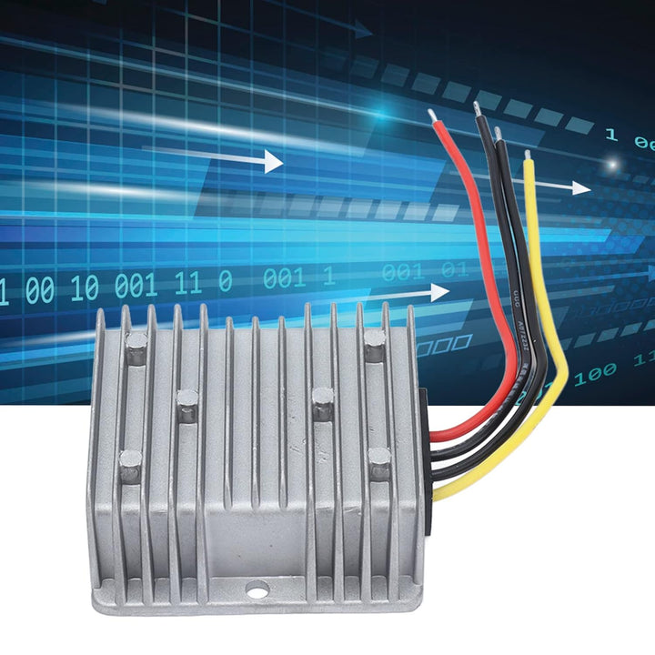 DC-DC Spannungswandler 24V auf 13,8V, 10A, IP67 Wasserdicht, 96% Effizienz, Aluminiumgehäuse, für La