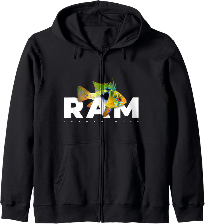 Deutscher Blue Ram Cichlid Aquarienfischhalter Kapuzenjacke