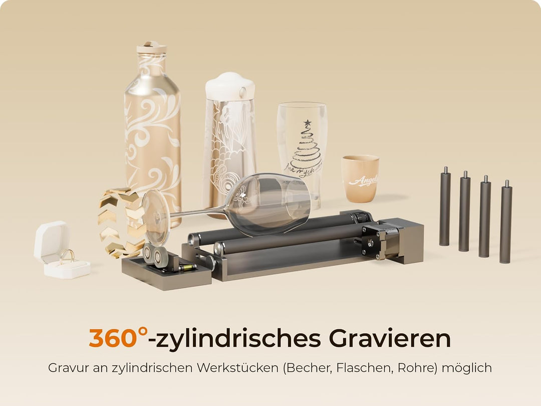 BlazeX Lasergravierer-Drehwalze und Höhenverlängerungs-Kit für M3-Serie