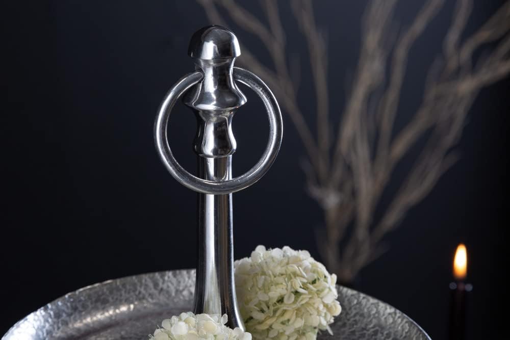 Etagere ORIENT - 65cm - silber - Metall-Aluminium-Legierung Unikat 65 cm, 65 cm