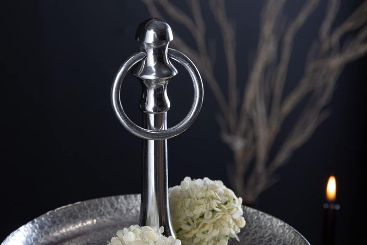 Etagere ORIENT - 65cm - silber - Metall-Aluminium-Legierung Unikat 65 cm, 65 cm