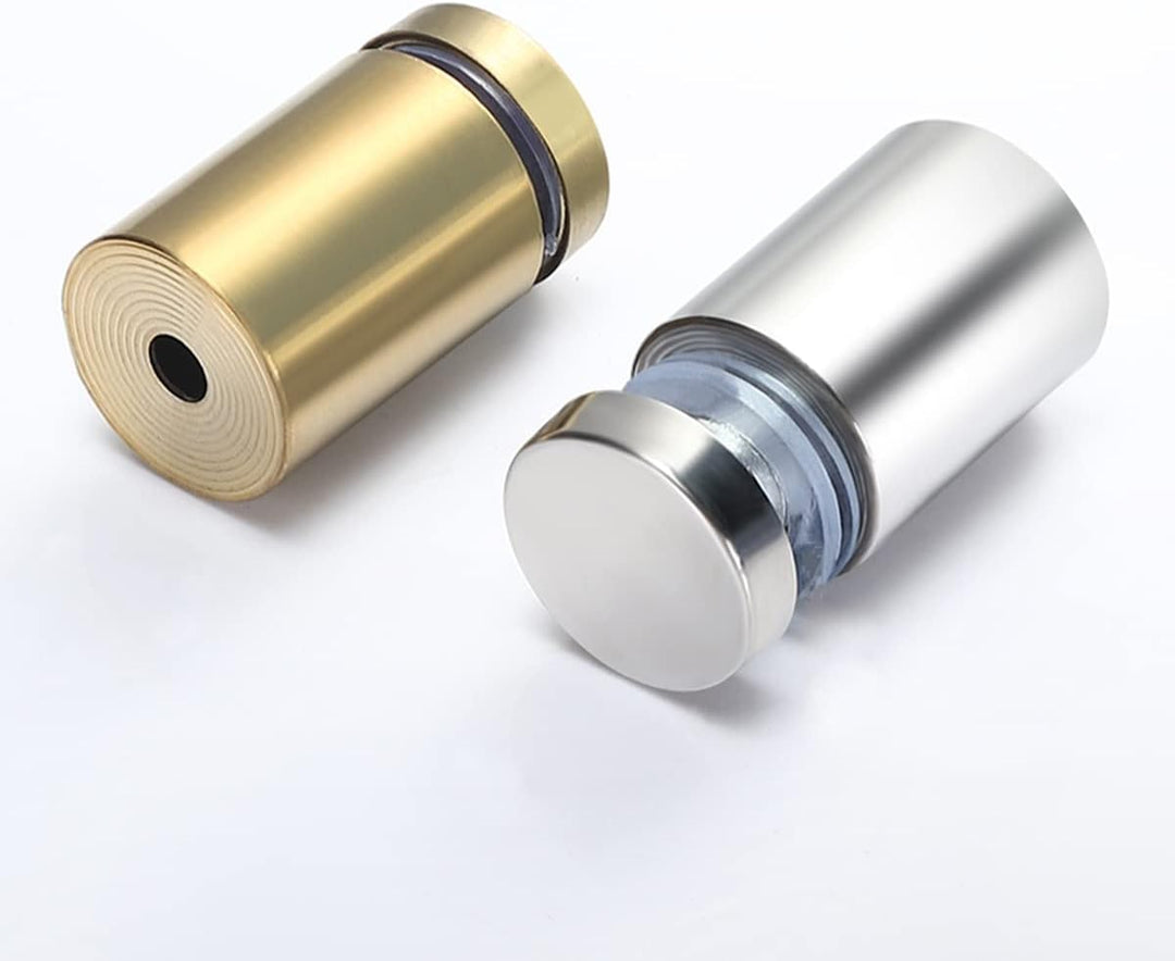 Qrity 20 x Abstandshalter Montagekleinteile Werbeglas Acryl Abstandshalter, Edelstahl, 12X40mm, mit