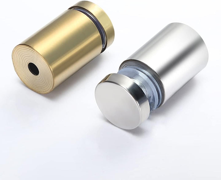 Qrity 20 x Abstandshalter Montagekleinteile Werbeglas Acryl Abstandshalter, Edelstahl, 12X40mm, mit