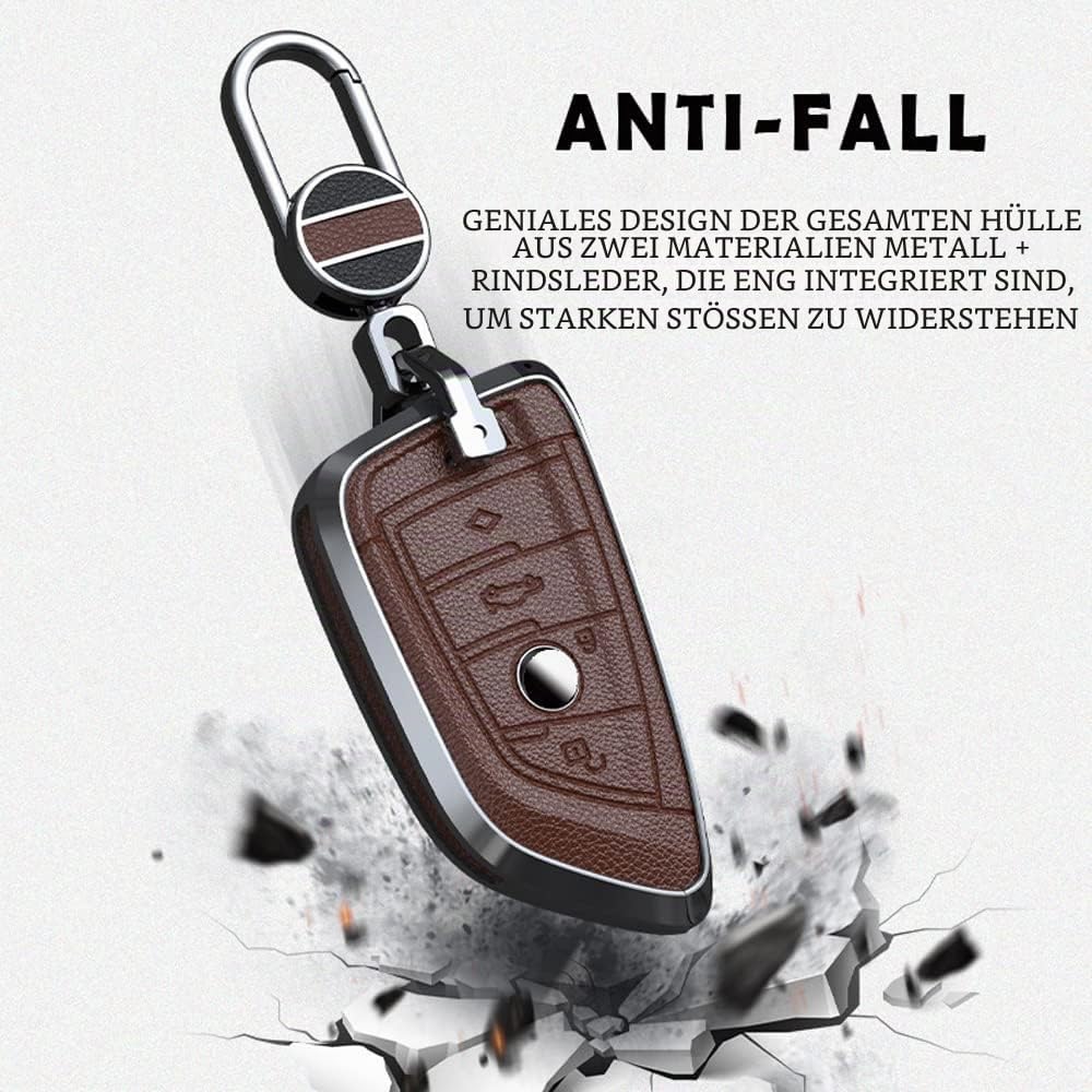 ontto Autoschlüssel Hülle Cover Passt für BMW X1 F48 X2 X3 X5 X7 F15 X6 F16 X5M G30 G11 2er 5er 7er