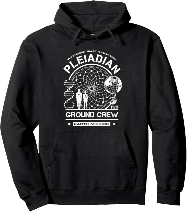 Plejadisch Sternensaat Erde Mission Bodenpersonal Pullover Hoodie