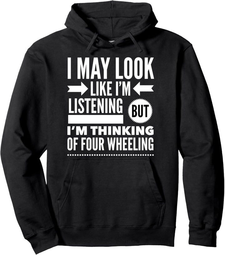Ich sehe vielleicht so aus, als würde ich zuhören, aber ich Pullover Hoodie