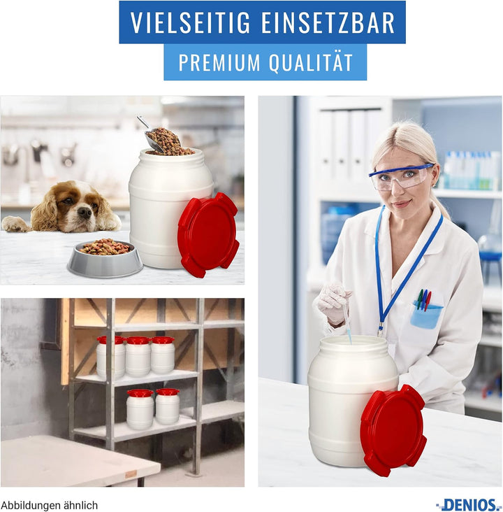 DENIOS® Weithalsfass, Maximal sichereres Weithalsfass, Fass, Fässer, Kunststofffass, Kunststofffässe