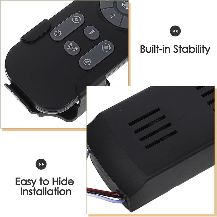 Cabilock Deckenventilator mit Fernbedienung 24v Kunststoff Nahtlose Kompatibilität und Einfache Gesc