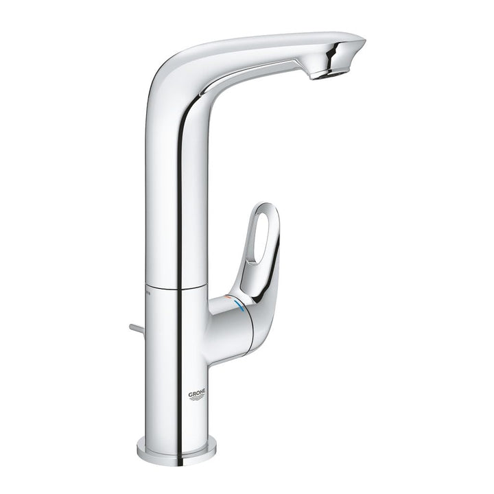 GROHE Eurostyle Einhand-Waschtischbatterie, L-Size, 23569003, Chrom L offener Metall-Hebelgriff (chr