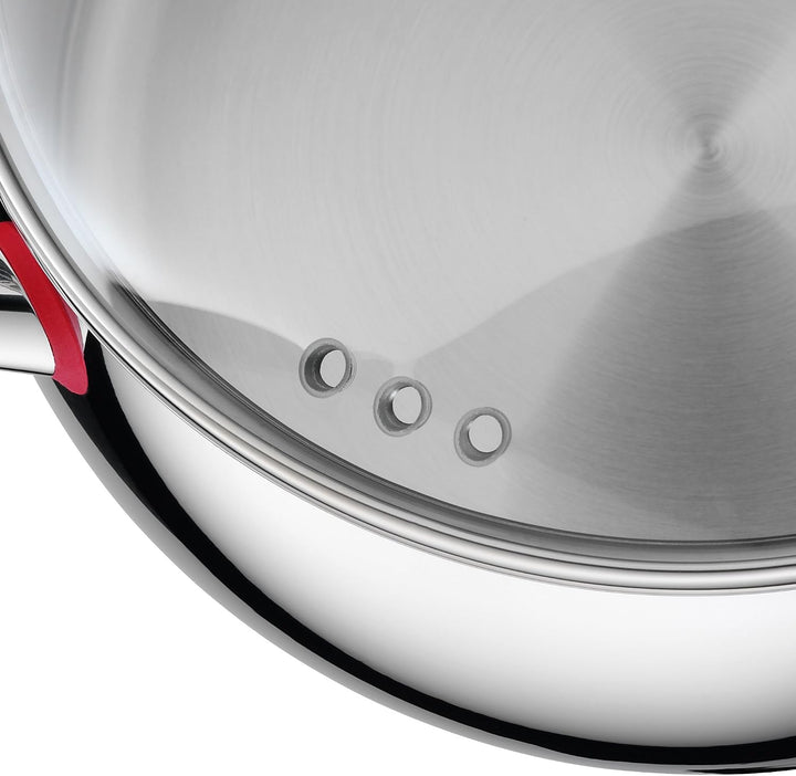 WMF Quality One Kochtopf klein 16cm, Glasdeckel mit Dampföffnung, Bratentopf Induktion 1,7l, Cromarg