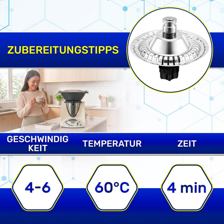Milchaufschäumer für Thermomix ТМ31 für Vorwerk mit Dichtungsring