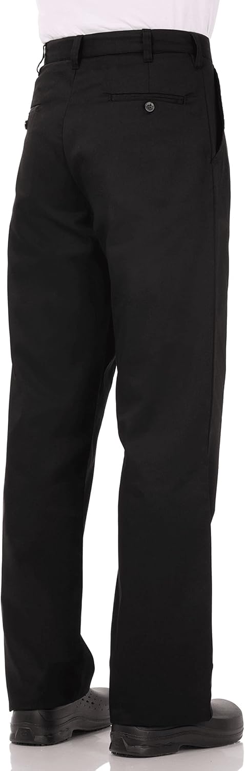Chef Works Herren Basic Chef Hose, Schwarz, 32, 32