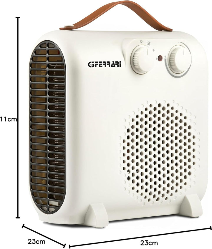 G3 Ferrari G60029 Heizlüfter 2000 Watt, regelbares Thermostat, Weiss