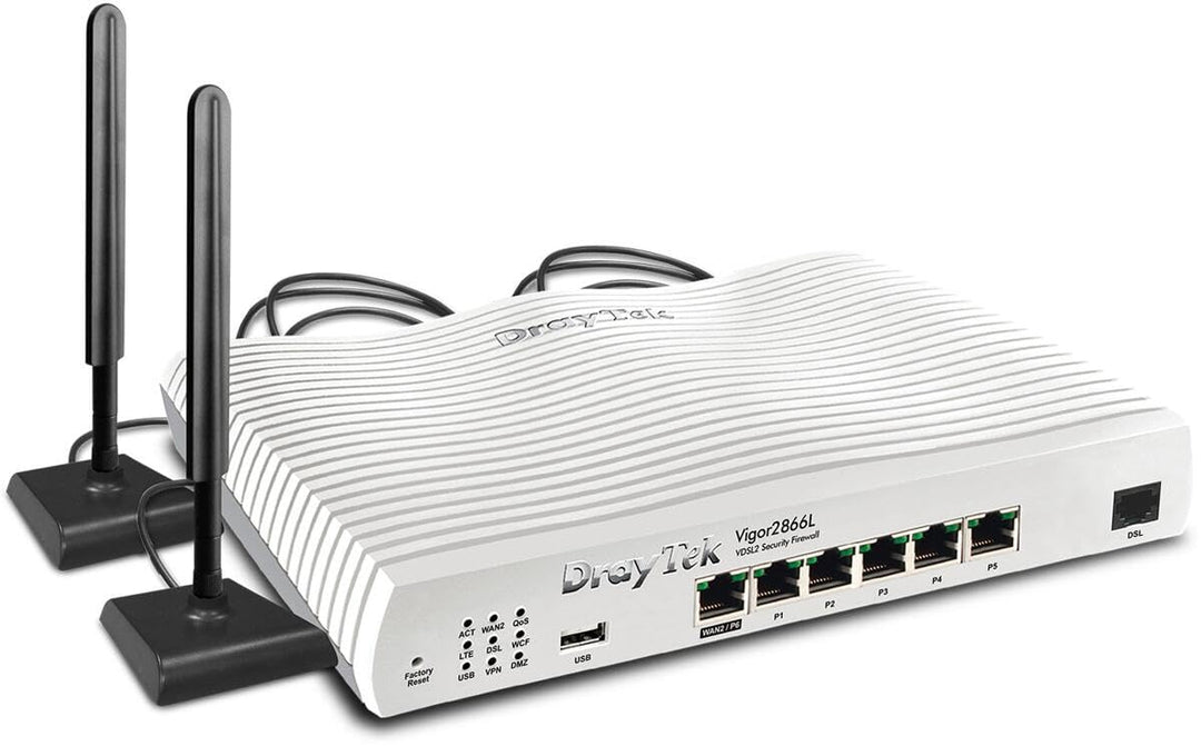 DrayTek Vigor2866L - LTE-Serie- 4G LTE &amp; G.Fast Router für kleine und mittlere Unternehmen Vigor 286