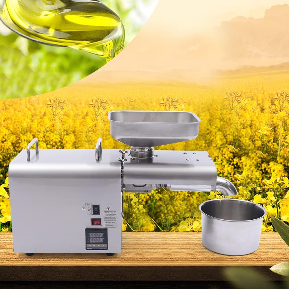 Edelstahl Ölpresse, Automatische Ölpresse Elektrisch Ölpressemaschine, Elektrische Ölpresse Aus Rost