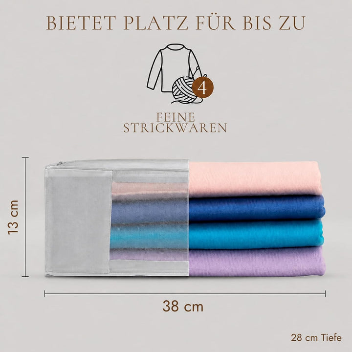 Hayden Hill Luxuriöse Aufbewahrungstasche aus Bio-Baumwolle, 38 cm Grau Gross 15", Grau Gross 15"