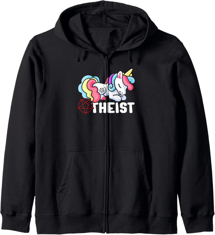 Atheistisches Einhorn | Pentagramm | Atheismus Atheist Kapuzenjacke