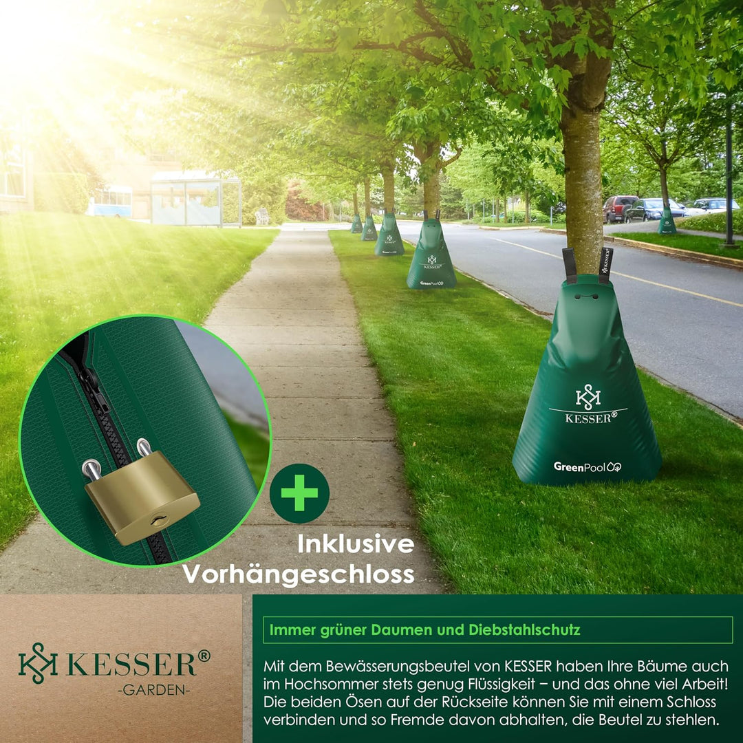 KESSER® Baum-Bewässerungssack 1er Set 75L Wassersack, Baumbewässerungsbeutel, PVC-Tasche langlebig &amp;