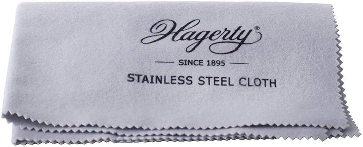 Hagerty Edelstahl Reinigungstuch 36x30cm - Imprägniert - 100% Baumwolle - Uhr Poliertuch - Metallpfl