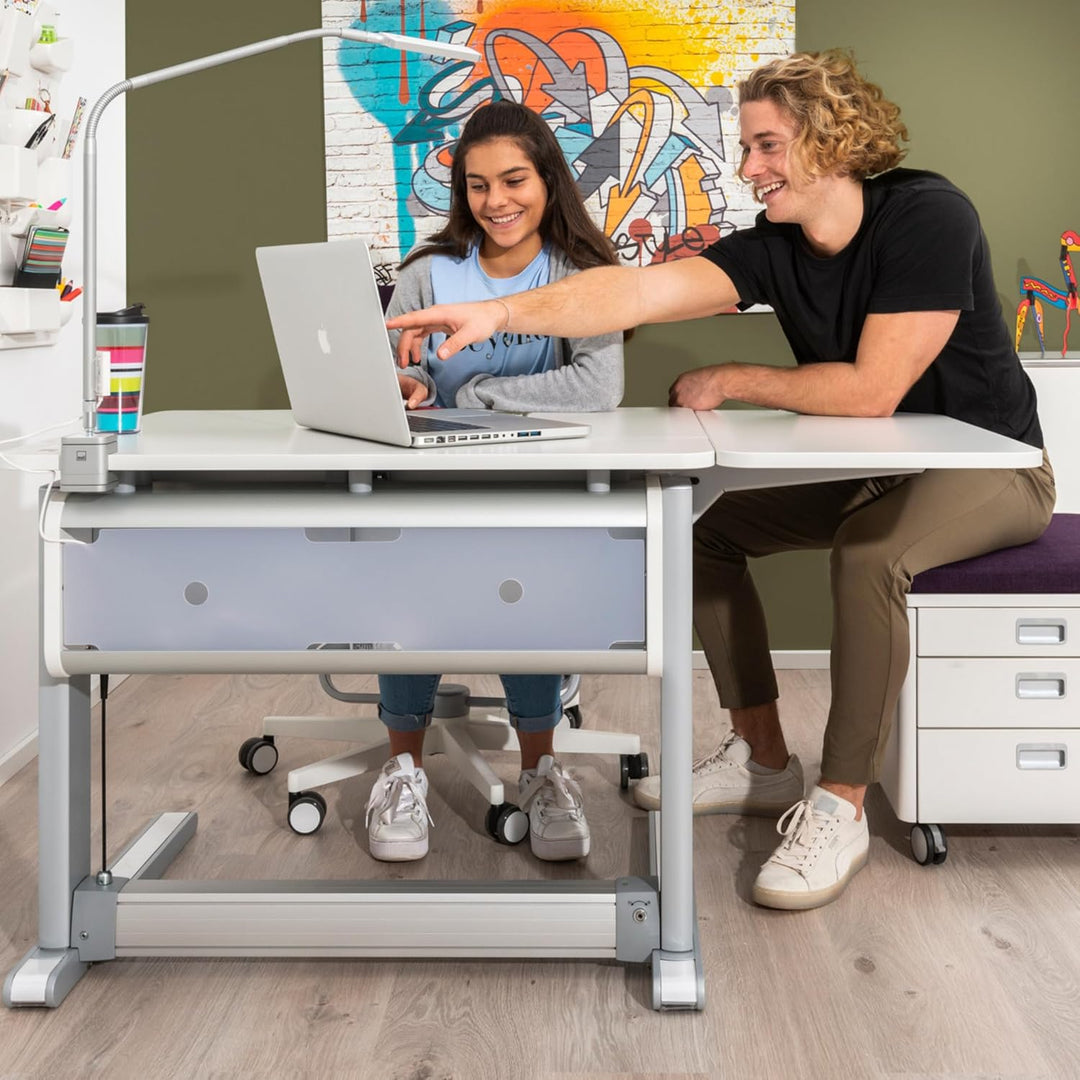 moll Sprinter Side Top, Tisch-Erweiterung in die Breite, seitliche Ablagemöglichkeit, Weiss, Holzwer