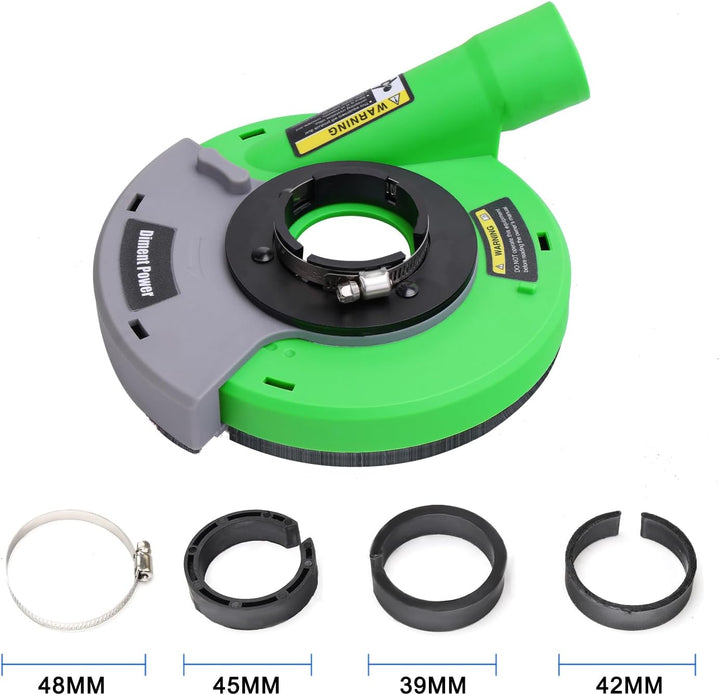 Diment Power Universal Absaughaube für Winkelschleifer mit Bürstenkranz 115/125