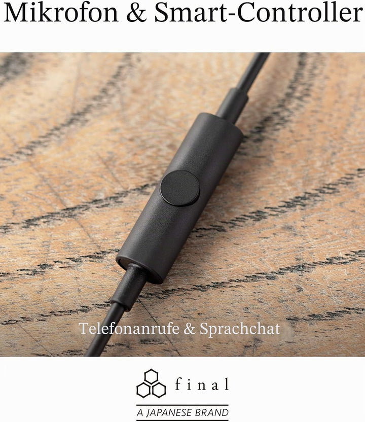 final E1000C Geräuschisolierender In-Ear Kopfhörer Mit Mikrofon Und Fernbedienung - Schwarz, E1000C