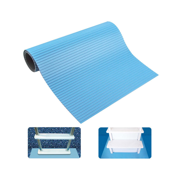 Swimline Hydro Tools Schutzmatte für Poolleiter, Trittschutz 9-Inch by 36-Inch blau, 9-Inch by 36-In