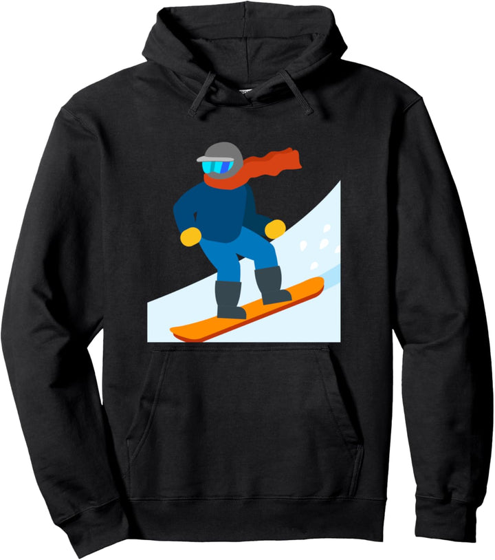 Snowboarden Snowboarder Zeichnung Pullover Hoodie