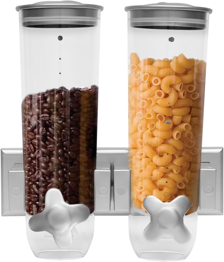Cornflakes Spender, Cereal Dispenser, Cornflakes Behälter, mit zwei Bechern, Cornflakesspender,Wandm