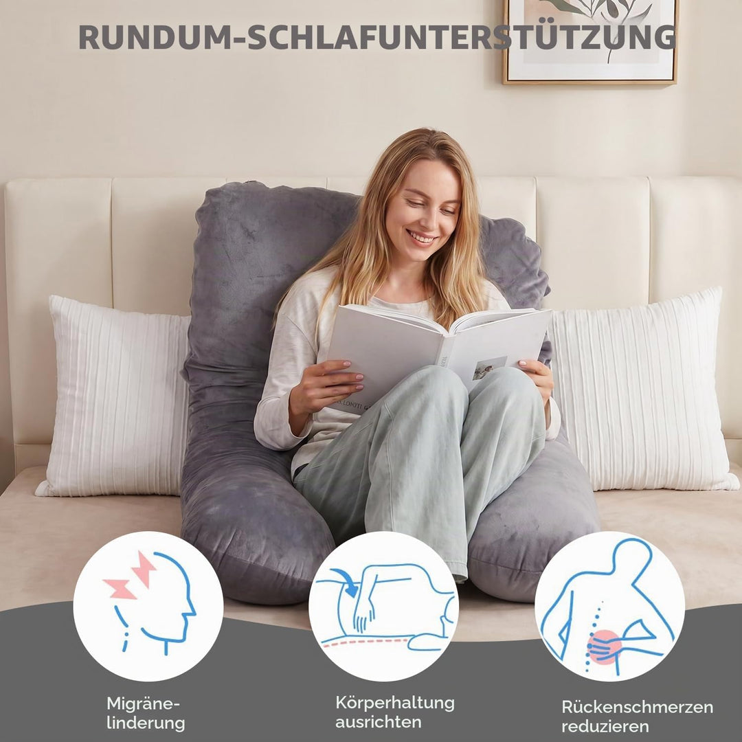 G-Form Schwangerschaftskissen für Seitenschläfer – Lindert Rücken-, Bauch- &amp; Hüftschmerzen, ideale K