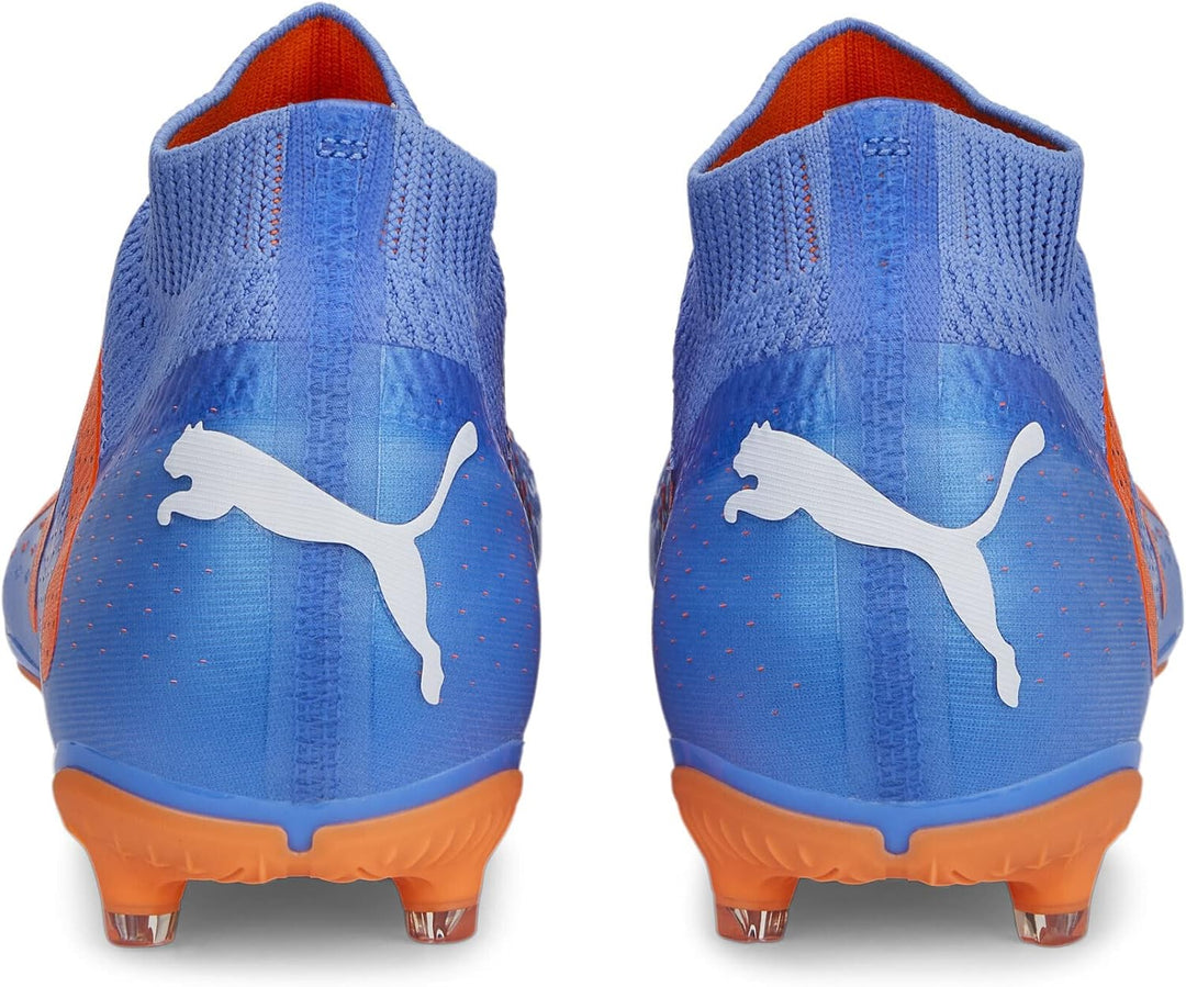 PUMA Herren Future Match+ Ll Fg/Ag Fussballschuh, 42 EU Blue Glimmer Puma White Ultra Orange